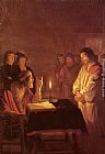 Gerrit van Honthorst Christ before the High Priest painting